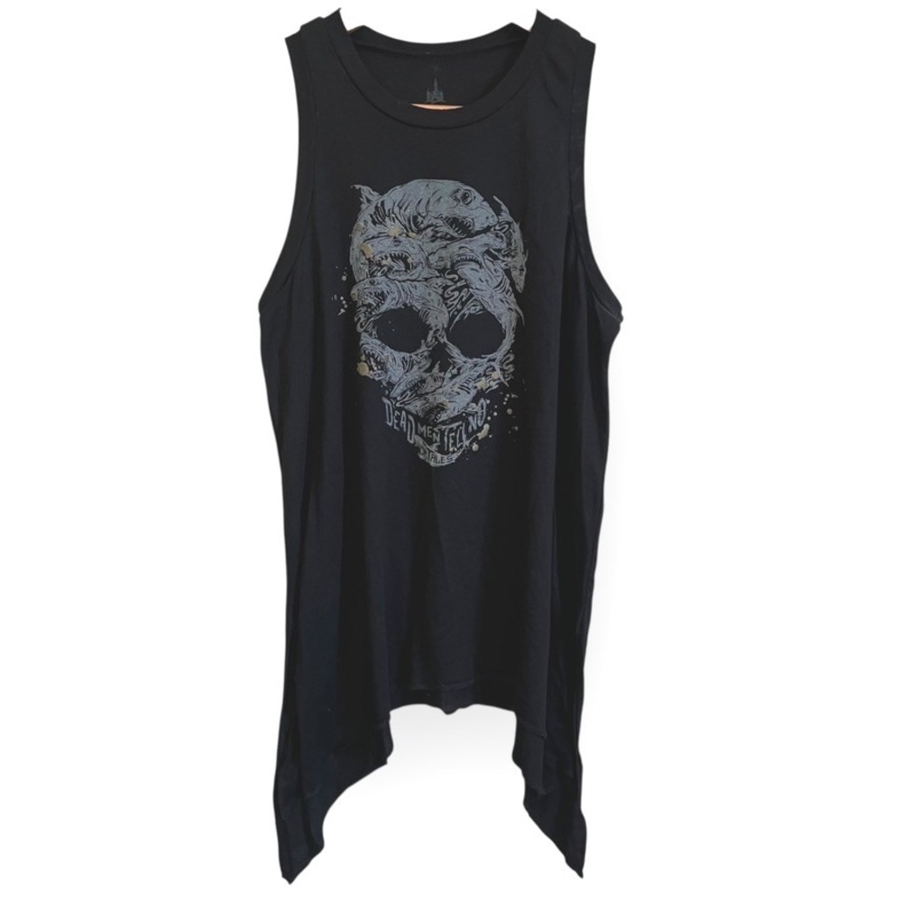 Disney Parks Pirates of the Caribbean Dead Men Tell No Tales Skull‎ Tank Top XL